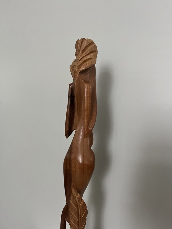 Image 1 of Vintage Statue Frau Art Deco
