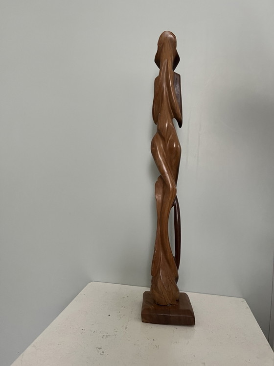 Image 1 of Vintage Statue Frau Art Deco