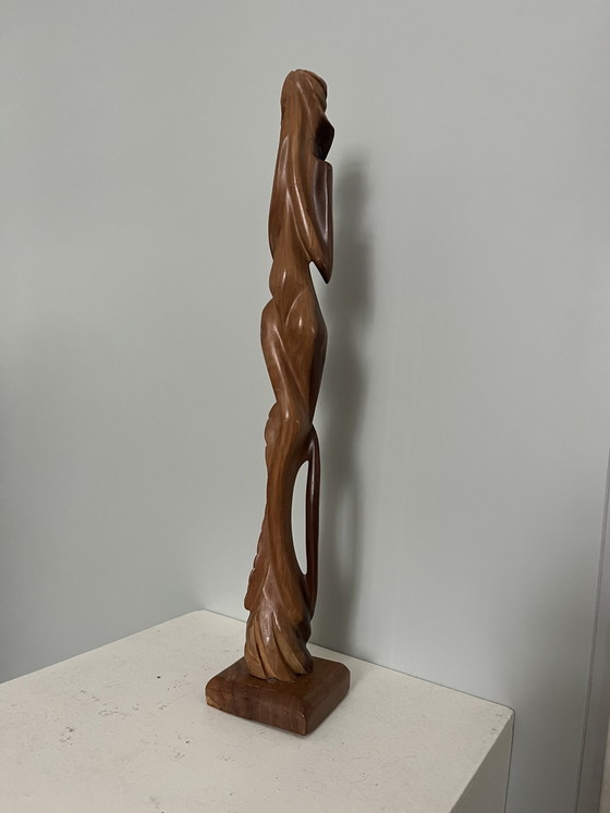 Image 1 of Vintage Statue Frau Art Deco