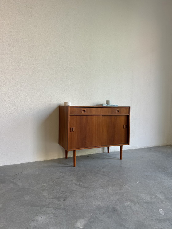 Image 1 of Sideboard Teak Schiebetür und Schublade