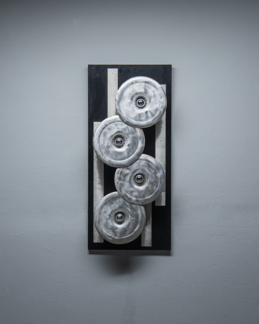 Studio EF Viareggio Skulpturale Wandlampe von Otello Ciullini