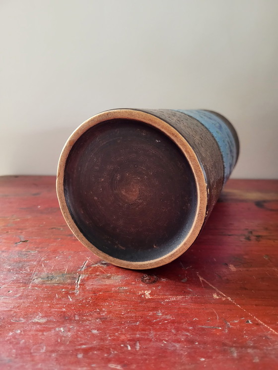 Image 1 of Bitossi Vase glasierte Keramik, Rimini Dekor, Aldo londi, 1960er Jahre in Italien