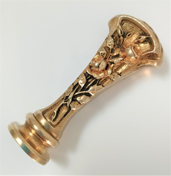 Image 1 of Siegel Stempel Jugendstil Bronze Signiert
