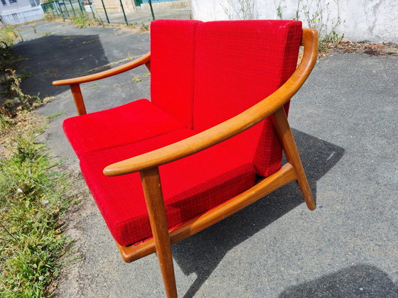 Image 1 of Skandinavisches 2-Sitzer-Sofa aus Teakholz Ursprung 1960