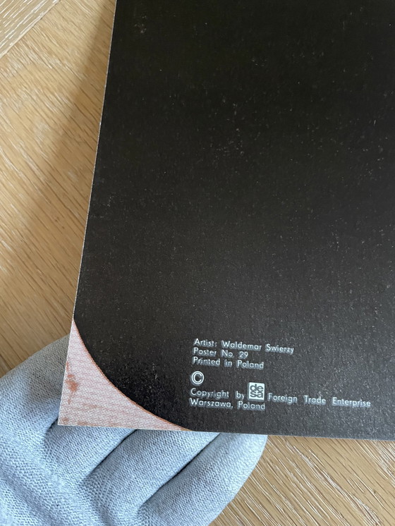 Image 1 of Waldemar Swierzy (1931-2013), "Zirkusclown mit Flansch" , 1970, Plakat Nr. 29, Copyright By Desa Foreign Trade Enterprise, Krieg