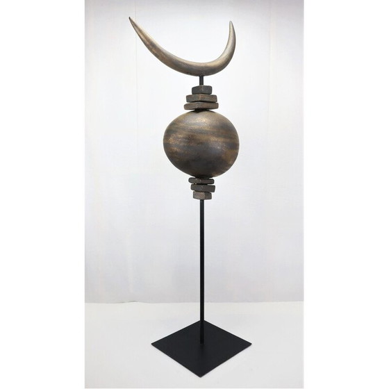 Image 1 of Vintage Totem Toro Skulptur von Dominique Pouchain