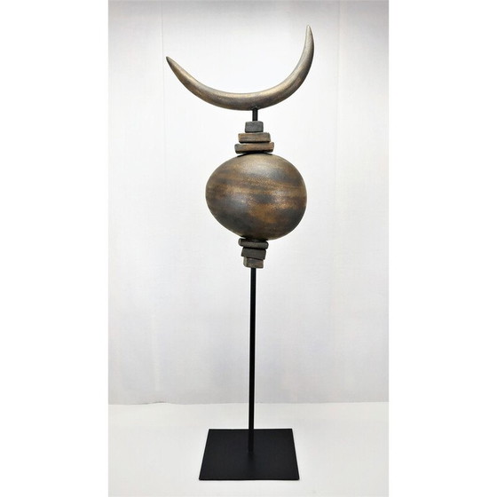 Image 1 of Vintage Totem Toro Skulptur von Dominique Pouchain