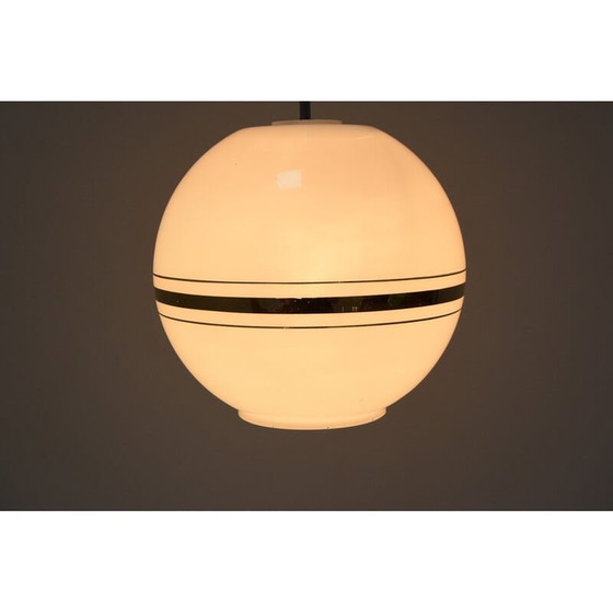 Image 1 of Mid Century Glas-Hängeleuchte von Napako, Tschechoslowakei 1970er Jahre