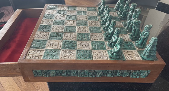 Image 1 of Mexikanisches Speckstein-Schach