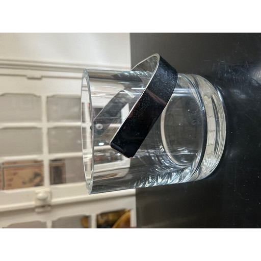 Eiskübel aus Kristall und Stahl von Henning Koppel für Orrefors, Schweden 1970