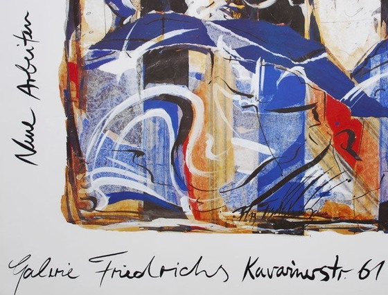 Image 1 of Barbara Schroeder Queue De Poisson - 1994 Ausstellungsplakat, 48 X 68 Cm