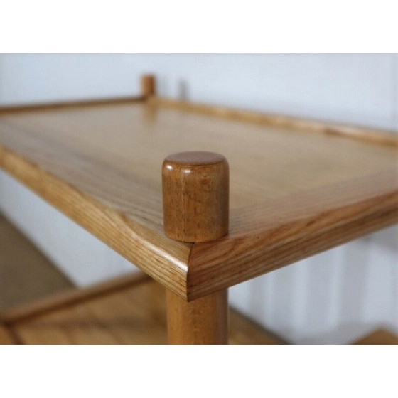 Image 1 of Vintage-Serviertisch mit drei Tabletts auf Rädern, 1960er-1970er Jahre