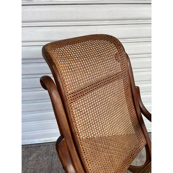 Image 1 of Vintage-Sessel aus Holz und Rattan von Michael Thonet, 1865
