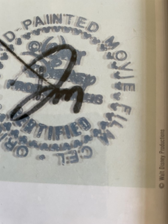 Image 1 of Walt Disney, Celsary, 1985, Copyright Walt Disney Productions