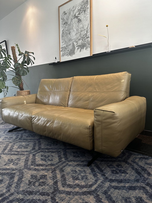 Rolf Benz Rb50 Sofa Leder Grün