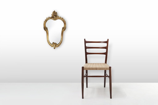 Belgischer goldgerahmter ovaler Spiegel im Louis-XV-Stil des 20.