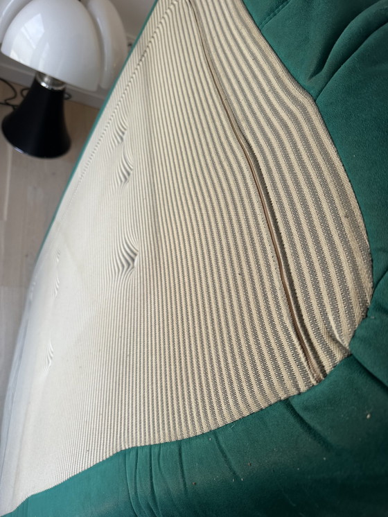 Image 1 of Togo Sofa Zweisitzer Alcantara Blau Grün