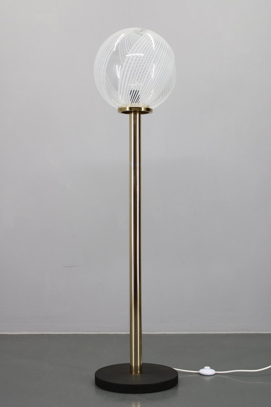 Image 1 of 1970S Italienische Glas Stehlampe