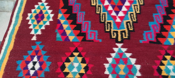 Image 1 of Kelim Berber Handgefertigter Teppich aus Naturwolle