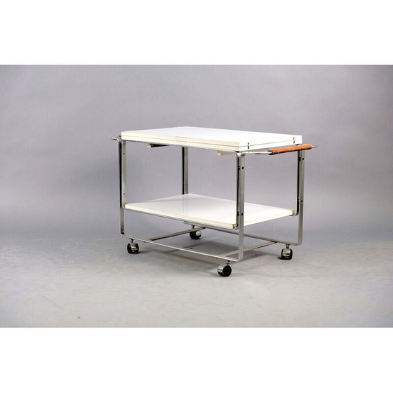 Image 1 of Servierwagen aus Eisen und Holz von Horst Brüning für Kill international, 1969