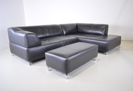 Leolux Faya Lobi Ecksofa + Hocker