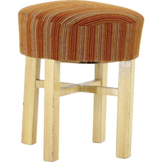 Image 1 of Vintage Holzhocker, Tschechoslowakei 1960er Jahre