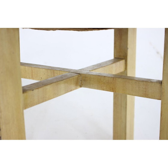 Image 1 of Vintage Holzhocker, Tschechoslowakei 1960er Jahre