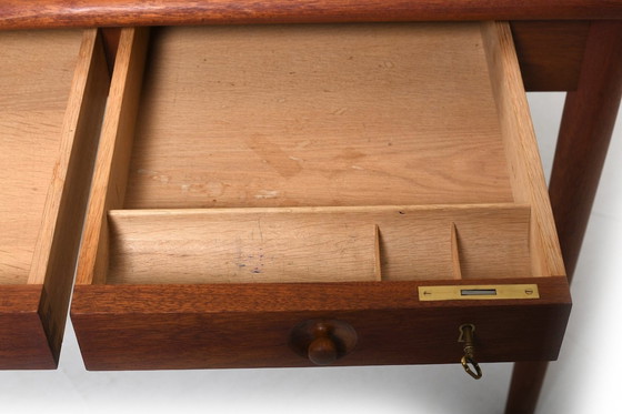 Image 1 of Seltener Hans J. Wegner Pp-312 Teakholz-Schreibtisch 1960S.