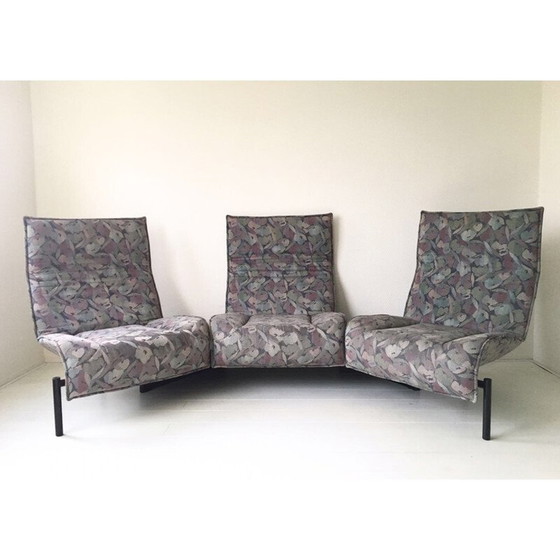 Image 1 of Vico Magistretti Pastellfarbenes Sofa "Veranda" für Cassina - 1980er Jahre