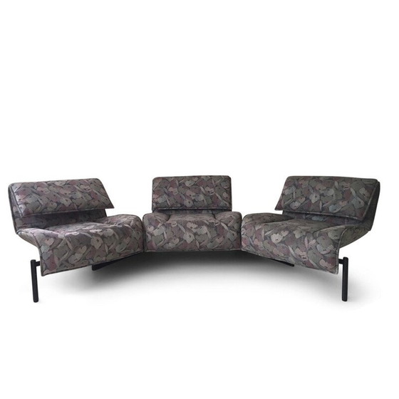 Image 1 of Vico Magistretti Pastellfarbenes Sofa "Veranda" für Cassina - 1980er Jahre