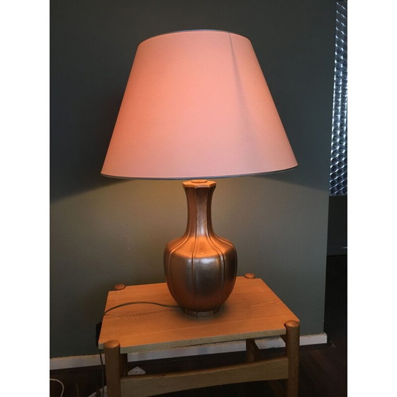 Image 1 of Vintage Tischlampe Metall Hollywood Regency, 1970er Jahre