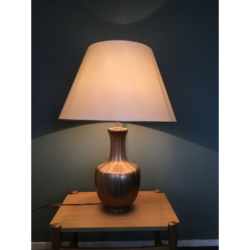 Vintage Tischlampe Metall Hollywood Regency, 1970er Jahre