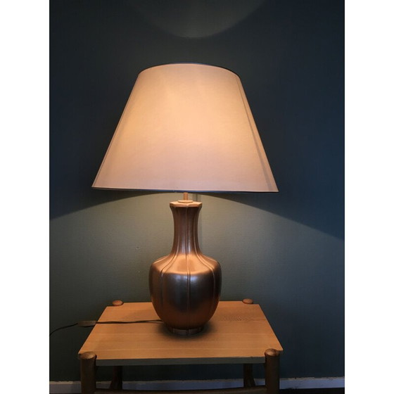 Image 1 of Vintage Tischlampe Metall Hollywood Regency, 1970er Jahre