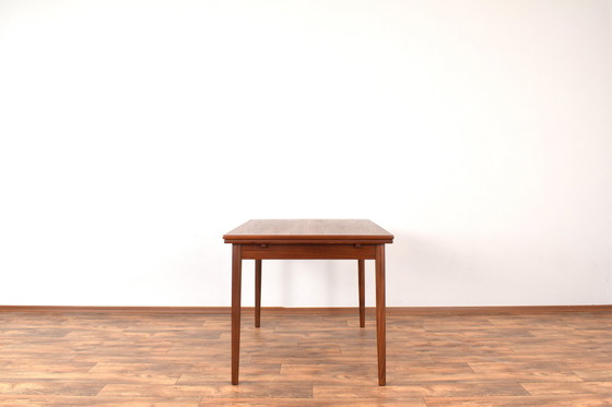 Image 1 of Mid Century Dänischer Teak Ausziehbarer Esstisch, 1960S.