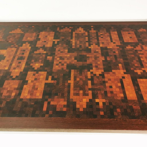 Vintage Couchtisch aus Massivholz von Gorm Christensen und Rolf Middelboe für Tranekaer, Dänemark 1970