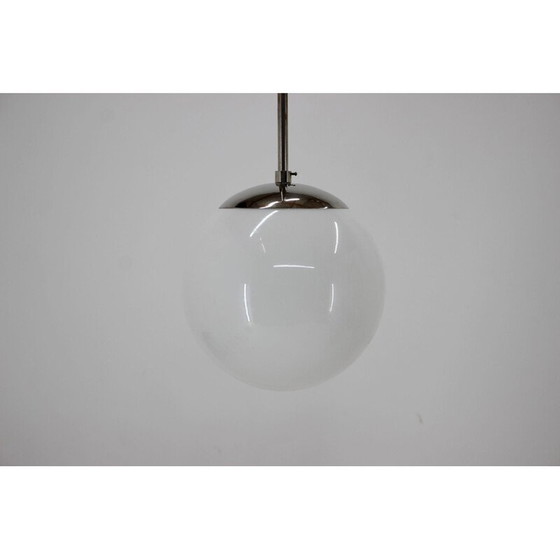Image 1 of Vintage Chrom Bauhaus Pendelleuchte 1930s