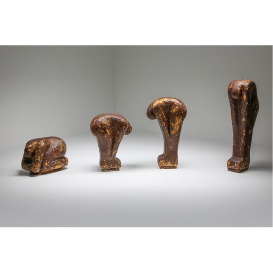 Image 1 of alte figurative Skulpturen in Gips, Niederlande 1970