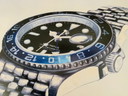 Rolex Gmt Master Ii "Batman", Glicee. Nr.: 15/200. Von Frenchmanart.