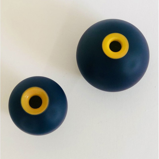 Image 1 of Vasen aus Vintage-Glas Murano, Italien 1970