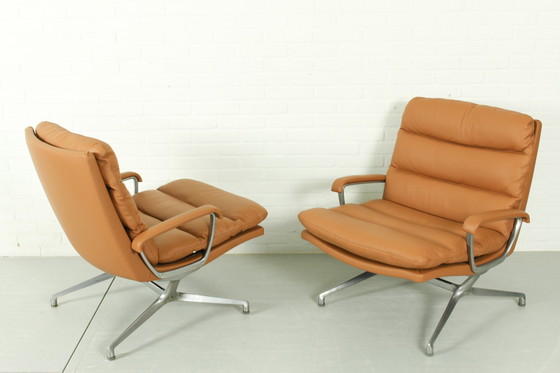 Image 1 of 2er-Set Paul Tuttle Lounge Chair 'Gamma' für Strässle, 1970er Jahre