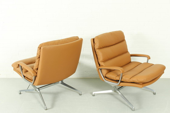 Image 1 of 2er-Set Paul Tuttle Lounge Chair 'Gamma' für Strässle, 1970er Jahre