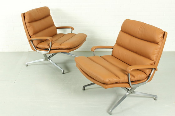 Image 1 of 2er-Set Paul Tuttle Lounge Chair 'Gamma' für Strässle, 1970er Jahre