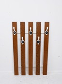 Großer Wandgarderobenständer aus Wenge, 1970er Jahre