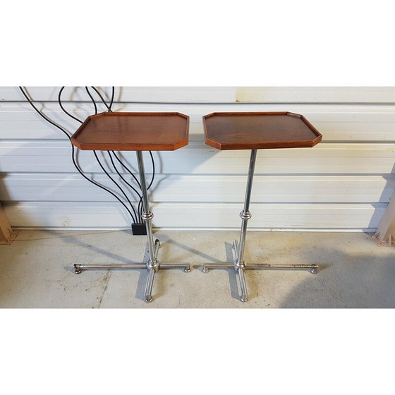 Image 1 of Paar vintage Beistelltische aus Holz