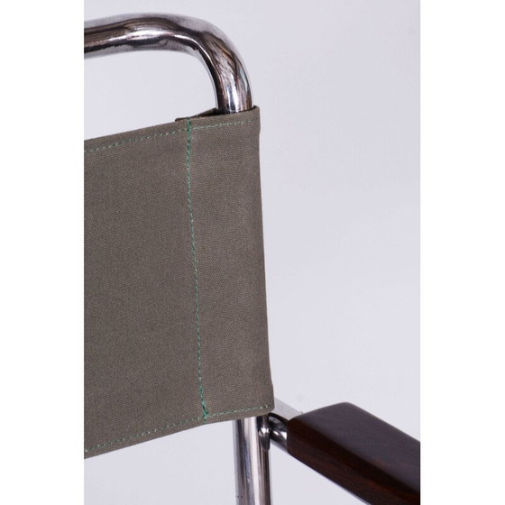 Image 1 of Alter Bauhaus-Sessel aus verchromtem Stahl von Marcel Breuer für Thonet, Tschechoslowakei 1930