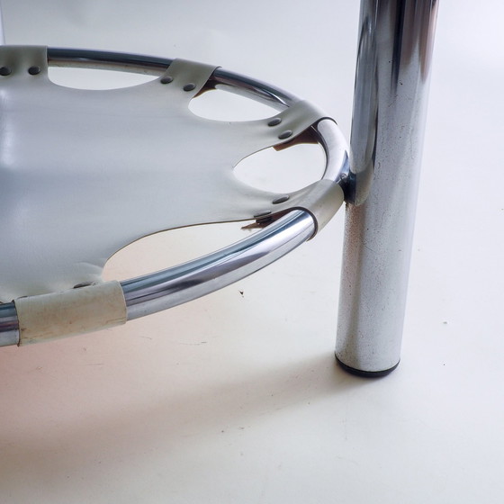 Image 1 of Space Age Couchtisch aus Glas und Chrom