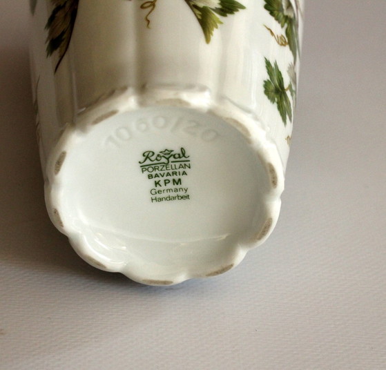 Image 1 of Royal Bavaria Kpm Porzellanvase - Handarbeit - Gemarkt 1060/20 - Vintage
