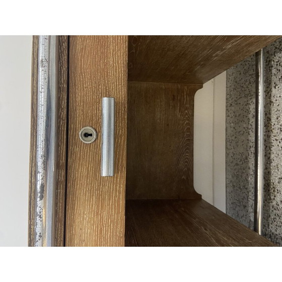 Image 1 of Vintage-Schreibtisch aus gebeizter Eiche und Chrom von Marcel Breuer, 1930