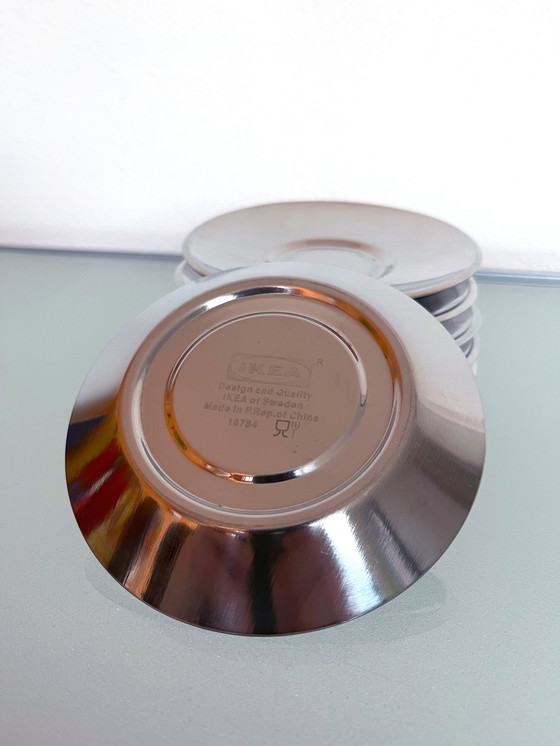 Image 1 of Satz von sechs Vintage Ikea Espressotassen