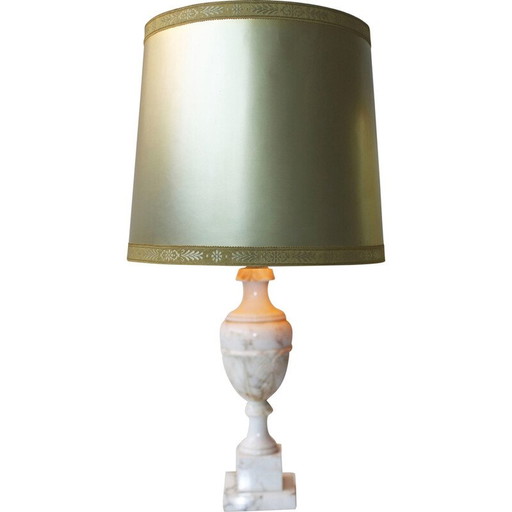 Neo-klassische Marmorlampe, Italien